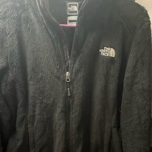 Fuzzy north face Jacket. Almost brand new. Worn once.